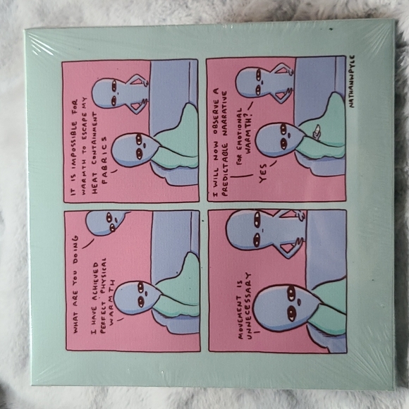 Strange Planet Box Alien 8" Wall Art Print - Picture 1 of 1